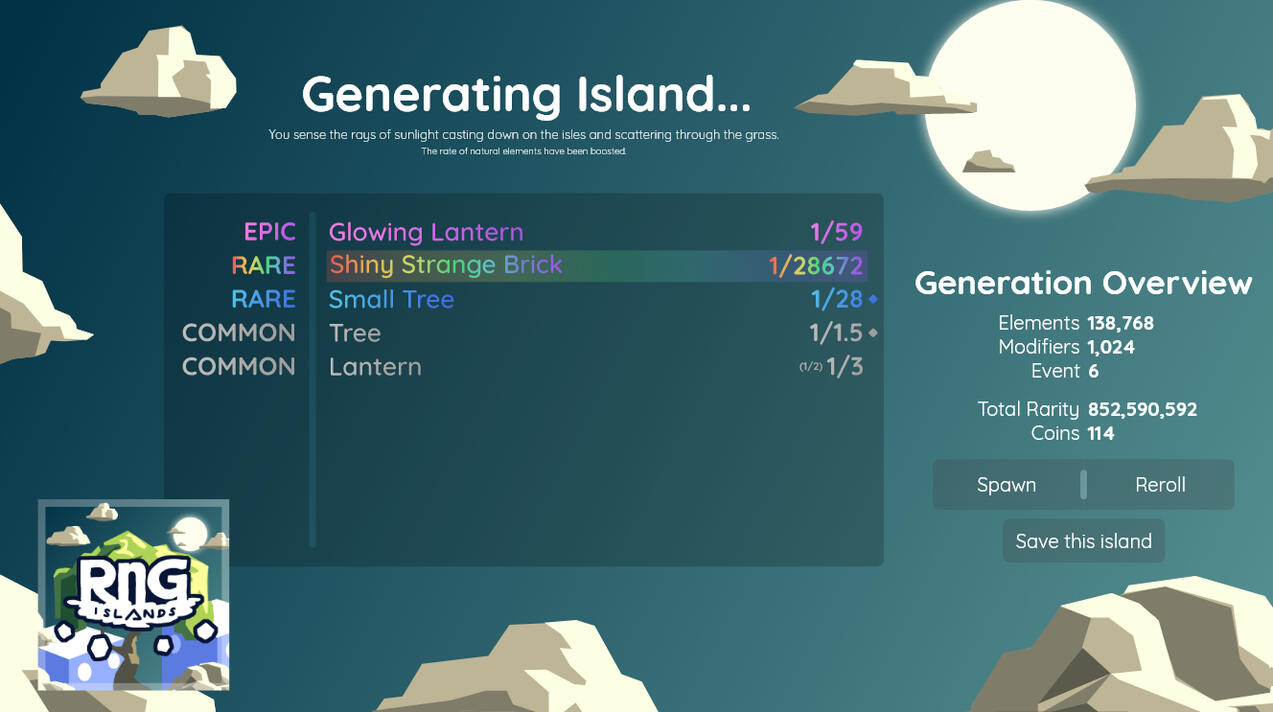 RNG Islands